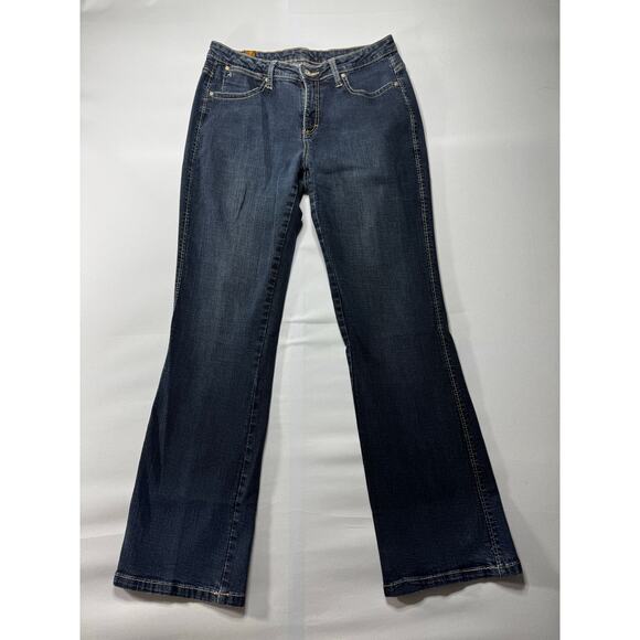 Aura by Wrangler Women's Bootcut Blue Denim Jeans - Size 30x31 - Picture 1 of 7
